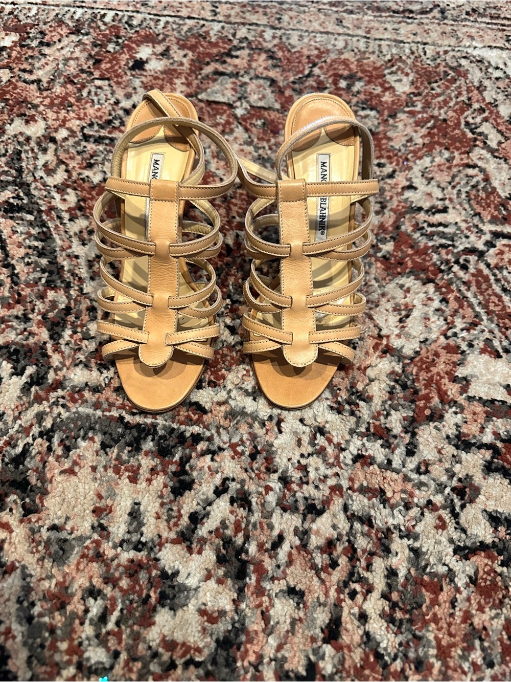 Manolo Blahnik strappy leather sandals